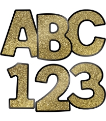 Gold Glitter Alphabet Lettering - 10cm