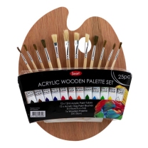 Jasart Acrylic Paint Wooden Palette Set