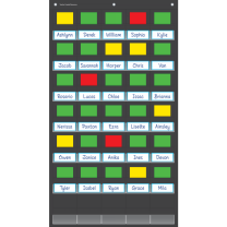 Black Classroom Management Pocket Chart