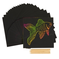 Scratch Art Boards - Pack of 25