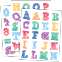 Watercolour Letter Stickers