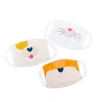 Kids Face Masks - Pack of 3 (Puppy Kitty Fox Set)