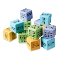 Ten-Frame Foam Dice - Pack of 12