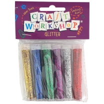 Coloured Glitter - 6 pack