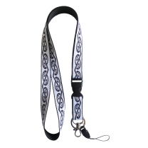 Kowhaiwhai Lanyard - Black and White