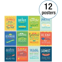 Positive Character Traits Poster Set