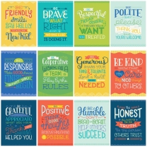 Positive Character Traits Poster Set