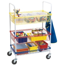 Heavy-Duty Classroom Art Cart