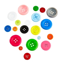 Assorted Coloured Buttons