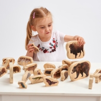 Wooden Forest Animal Blocks