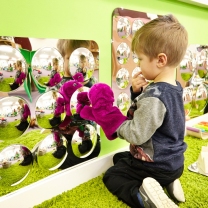 Acrylic Convex Mirror 9-Domed