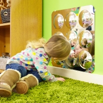 Acrylic Convex Mirror 9-Domed