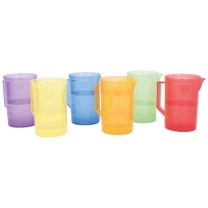 Translucent Colour Jug Set - Pack of 6