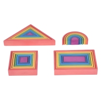 Rainbow Wooden Blocks