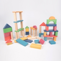 Rainbow Wooden Jumbo Block Set