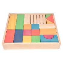 Rainbow Wooden Jumbo Block Set