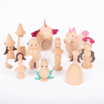 Wooden Enchanted Figures - Pack of 10