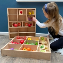 Wooden Sorting Tray - 7 way