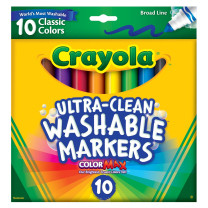 Crayola Ultra-Clean Washable Markers - Pack of 10