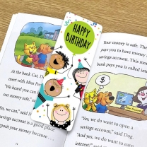 Stick Kids Happy Birthday Bookmarks