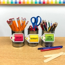 Colourful Doodle Pencils Mini Accents