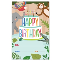 Jungle Friends Happy Birthday Certificates