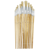 Assorted Round Brushes - Pack of 12