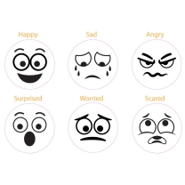 Emotions Wooden Stamps