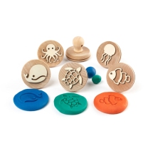 Sea Creatures Wooden Stamps