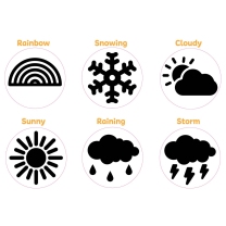 Weather Wooden Stamps