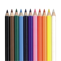 Jumbo Triangular Colouring Pencils School Pack 