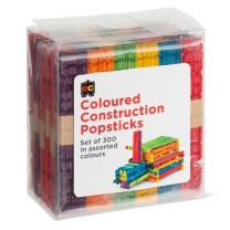 Coloured Construction Popsticks - Pack of 300