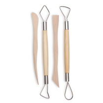 Wooden Modelling Tool - Set of 4