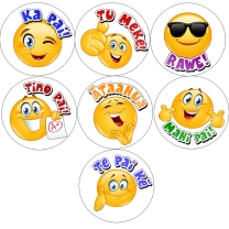 Emoji Te Reo Reward Stickers