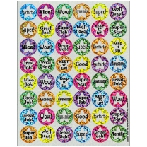 Success Circles Sparkle Stickers