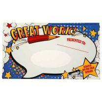 Super Class Great Work Scratch Off Award