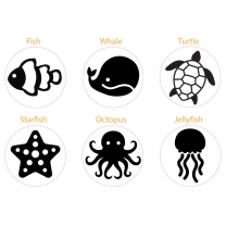 Sea Creatures Wooden Stamps