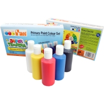 Super Tempera Primary Paint Colour Set