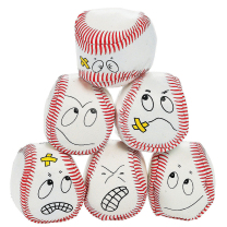 Goofy Face Kick Balls - Pack of 6