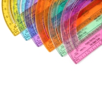 Rainbow Protractors - Pack of 24