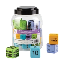 Multiple Representation Foam Dice - Pack of 16