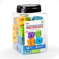 Multiple Representation Fraction Foam Dice - Pack of 16