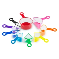 Rainbow Fraction Measuring Cups - Set of 9