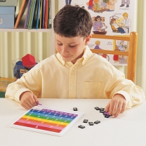 Plastic Rainbow Fraction Tiles