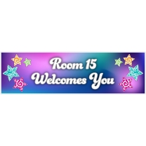 Maori Pattern Stars Personalised Banner