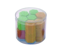 Hexagonal Plastic Weights - Set of 54