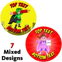 NZ Superheroes Personalised Stickers