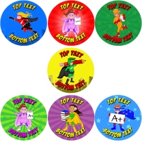 NZ Superheroes Personalised Stickers