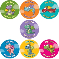 Cheeky Dragons Personalised Stickers