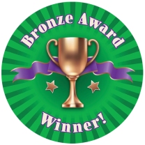 Bronze Award Personalised Stickers